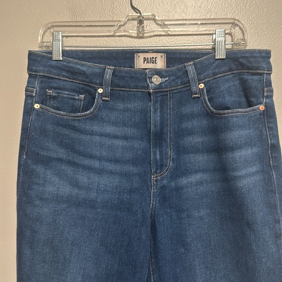 PAIGE Blue Straight Leg Jeans Classic Style - Picture 2 of 10